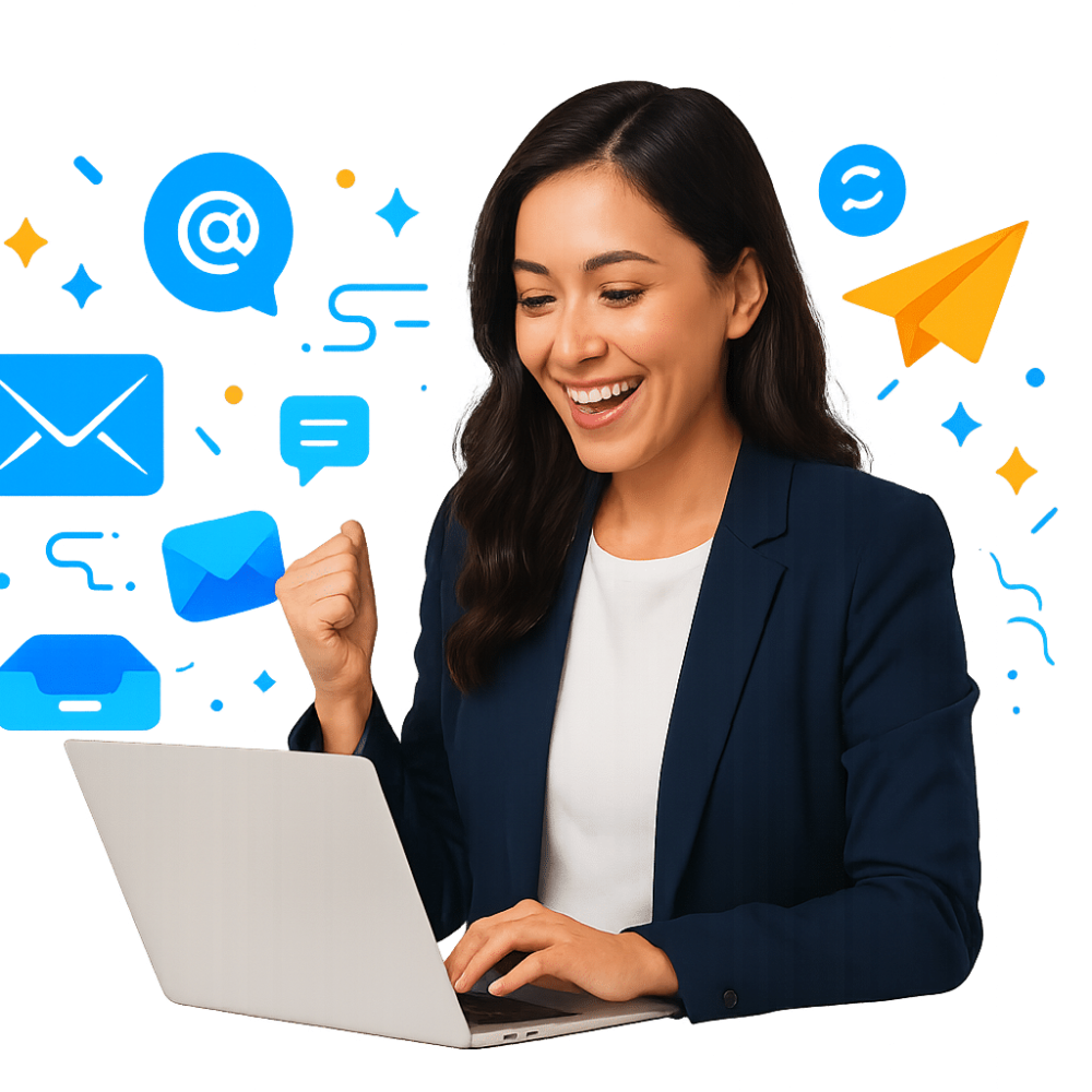 Sydney AI email chatbot replying to a customer message, booking a time and sending a confirmation.